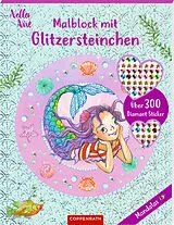 Fester Einband Malblock mit Glitzersteinchen: Mandalas von Monika Finsterbusch