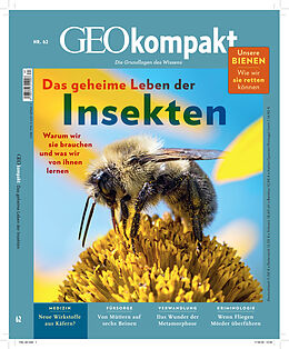 Geheftet GEOkompakt / GEOkompakt 62/2020 - Das geheime Leben der Insekten von Jens Schröder, Markus Wolff