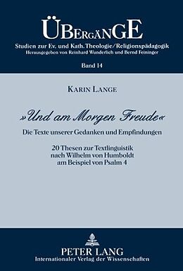 E-Book (pdf) «Und am Morgen Freude» von Karin Lange