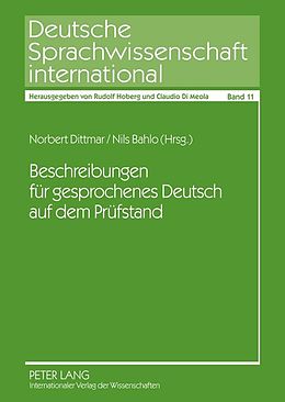E-Book (pdf) Beschreibungen für gesprochenes Deutsch auf dem Prüfstand von 