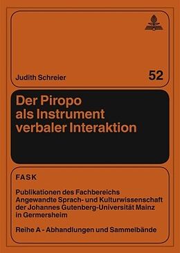 E-Book (pdf) Der Piropo als Instrument verbaler Interaktion von Judith Schreier