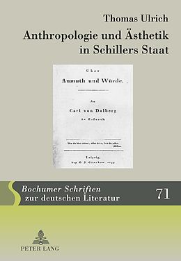 E-Book (pdf) Anthropologie und Ästhetik in Schillers Staat von Thomas Ulrich