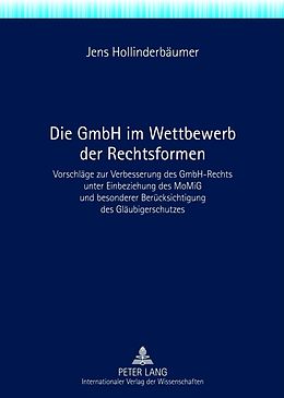E-Book (pdf) Die GmbH im Wettbewerb der Rechtsformen von Jens Hollinderbäumer