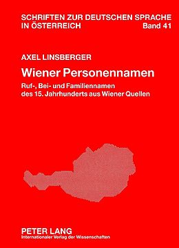 E-Book (pdf) Wiener Personennamen von Axel Linsberger