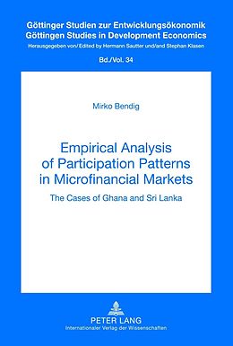 E-Book (pdf) Empirical Analysis of Participation Patterns in Microfinancial Markets von Mirko Bendig