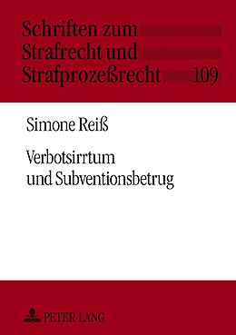 E-Book (pdf) Verbotsirrtum und Subventionsbetrug von Simone Reiß