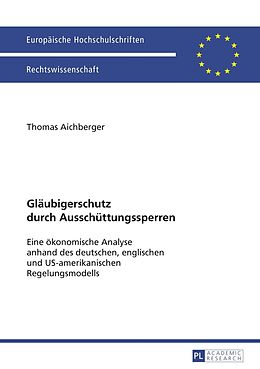 E-Book (pdf) Gläubigerschutz durch Ausschüttungssperren von Thomas Aichberger