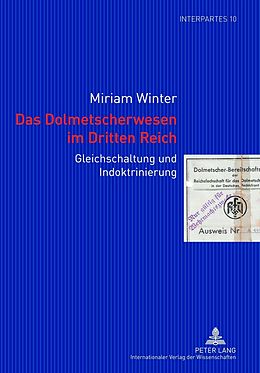 E-Book (pdf) Das Dolmetscherwesen im Dritten Reich von Miriam Winter
