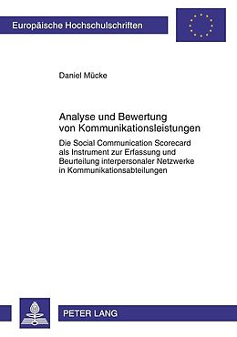 E-Book (pdf) Analyse und Bewertung von Kommunikationsleistungen von Daniel Mücke