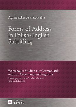 E-Book (pdf) Forms of Address in Polish-English Subtitling von Agnieszka Szarkowska