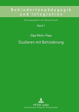 E-Book (pdf) Studieren mit Behinderung von Olga Meier-Popa