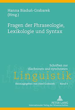 E-Book (pdf) Fragen der Phraseologie, Lexikologie und Syntax von 