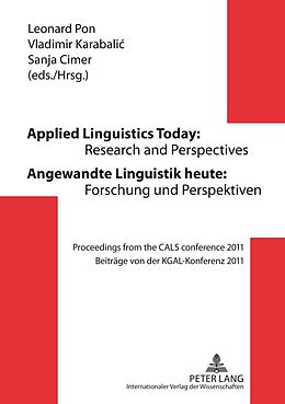 E-Book (pdf) Applied Linguistics Today: Research and Perspectives - Angewandte Linguistik heute: Forschung und Perspektiven von 