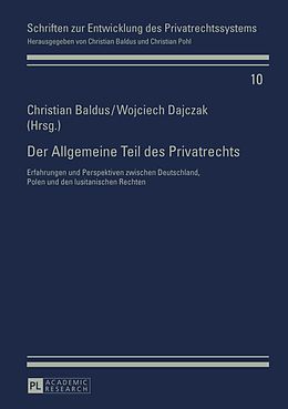E-Book (pdf) Der Allgemeine Teil des Privatrechts von 