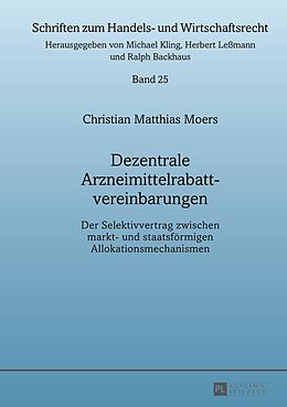 E-Book (pdf) Dezentrale Arzneimittelrabattvereinbarungen von Christian M. Moers