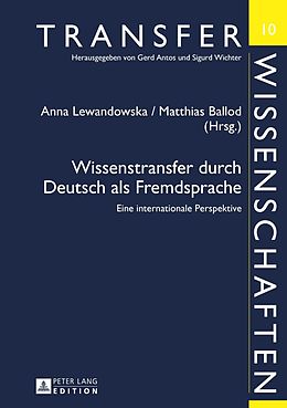 E-Book (pdf) Wissenstransfer durch Deutsch als Fremdsprache von 