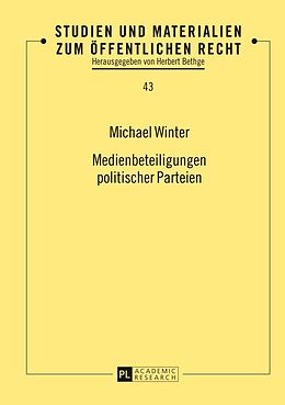 E-Book (pdf) Medienbeteiligungen politischer Parteien von Michael Winter