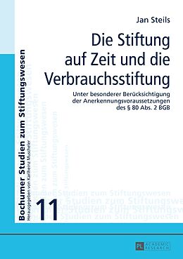E-Book (pdf) Die Stiftung auf Zeit und die Verbrauchsstiftung von Jan Steils
