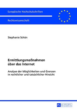 E-Book (pdf) Ermittlungsmaßnahmen über das Internet von Stephanie Rebell