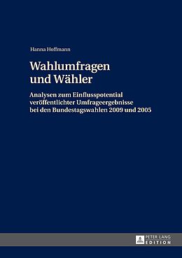 E-Book (pdf) Wahlumfragen und Wähler von Hanna Hoffmann
