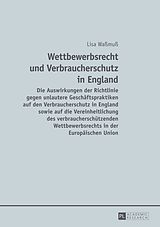 E-Book (pdf) Wettbewerbsrecht und Verbraucherschutz in England von Lisa Waßmuß