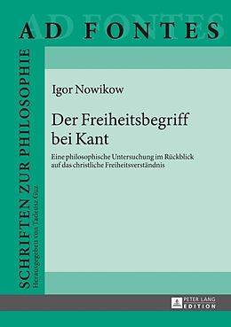E-Book (pdf) Der Freiheitsbegriff bei Kant von Igor Nowikow