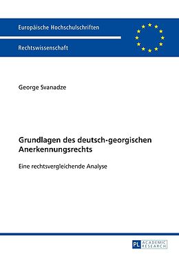 E-Book (pdf) Grundlagen des deutsch-georgischen Anerkennungsrechts von George Svanadze