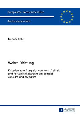 E-Book (pdf) Wahre Dichtung von Gunnar Pohl