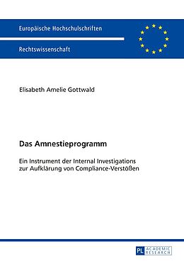 E-Book (pdf) Das Amnestieprogramm von Elisabeth Gottwald
