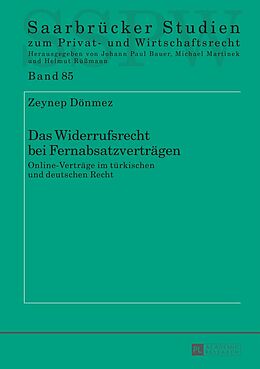 E-Book (pdf) Das Widerrufsrecht bei Fernabsatzverträgen von Zeynep Dönmez