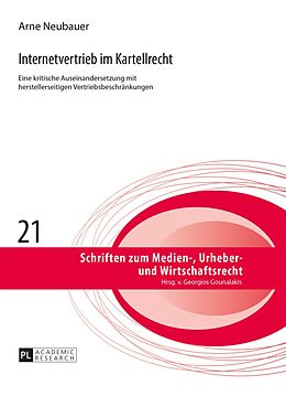 E-Book (pdf) Internetvertrieb im Kartellrecht von Arne Neubauer