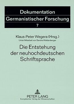 E-Book (pdf) Die Entstehung der neuhochdeutschen Schriftsprache von 