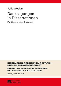 E-Book (pdf) Danksagungen in Dissertationen von Julia Wesian