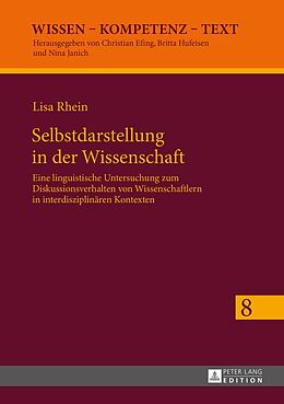 E-Book (pdf) Selbstdarstellung in der Wissenschaft von Lisa Rhein