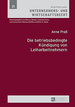 E-Book (pdf) Die betriebsbedingte Kündigung von Leiharbeitnehmern von Anne Praß