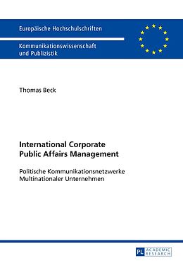E-Book (pdf) International Corporate Public Affairs Management von Thomas Beck
