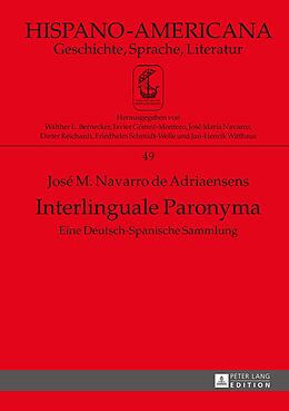 E-Book (pdf) Interlinguale Paronyma von José M. Navarro de Adriaensens