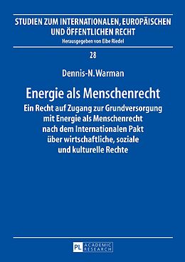 E-Book (pdf) Energie als Menschenrecht von Dennis-N. Warman