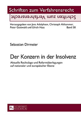 E-Book (pdf) Der Konzern in der Insolvenz von Sebastian Dirmeier