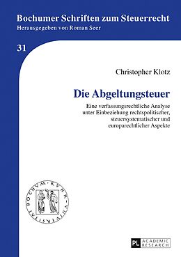 E-Book (pdf) Die Abgeltungssteuer von Christopher Klotz