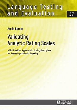 E-Book (epub) Validating Analytic Rating Scales von Berger Armin Berger