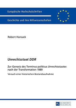 E-Book (epub) «Unrechtsstaat DDR» von Robert Hansack