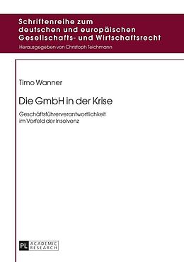 E-Book (epub) Die GmbH in der Krise von Timo Wanner