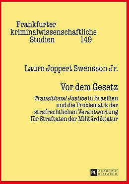 E-Book (epub) Vor dem Gesetz von Lauro Joppert Swensson Jr.