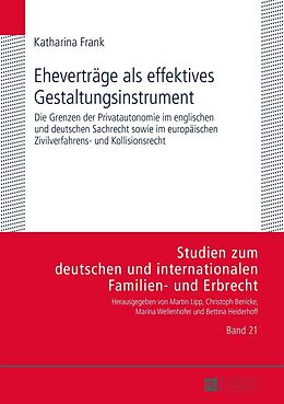 E-Book (epub) Eheverträge als effektives Gestaltungsinstrument von Katharina Frank