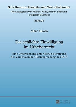 E-Book (epub) Die schlichte Einwilligung im Urheberrecht von Marc Osken