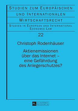 E-Book (epub) Aktienemissionen über das Internet  eine Gefährdung des Anlegerschutzes? von Christoph Rodenhäuser