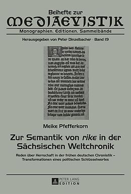 E-Book (epub) Zur Semantik von «rike» in der Sächsischen Weltchronik von Meike Pfefferkorn