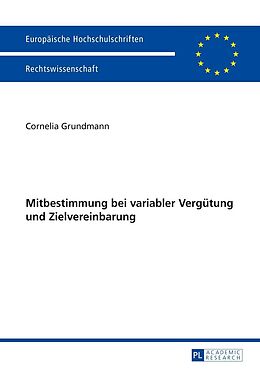 E-Book (epub) Mitbestimmung bei variabler Vergütung und Zielvereinbarung von Cornelia Grundmann