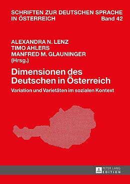 E-Book (epub) Dimensionen des Deutschen in Österreich von 